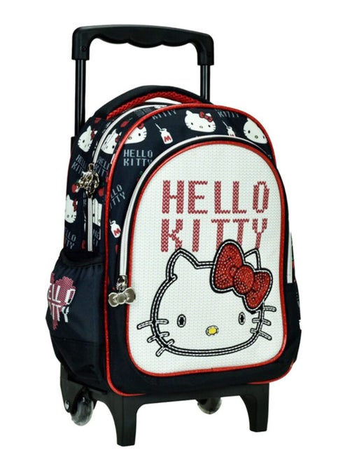 Rugzak op wieltjes Hello Kitty Heart Strass 30 cm trolley voor kleuters - Kiabi