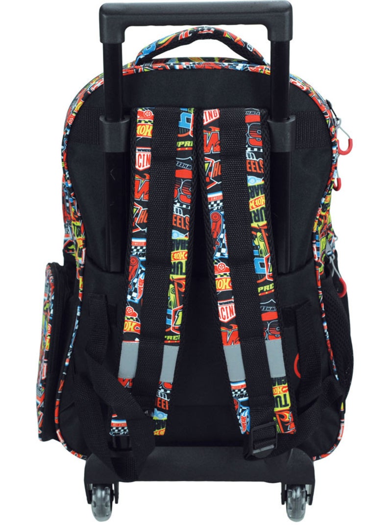 Rugzak op wieltjes 'Hot Wheels' – Race to Win Trolley – 46 cm Multicolor - Kiabi