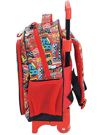 Rugzak op wieltjes 'Hot Wheels' – Race To Win trolley voor kleuters – 30 cm