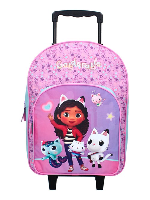 Rugzak op wieltjes kinderen - Print Gabby's poppenhuis - Gabdorable - Kiabi