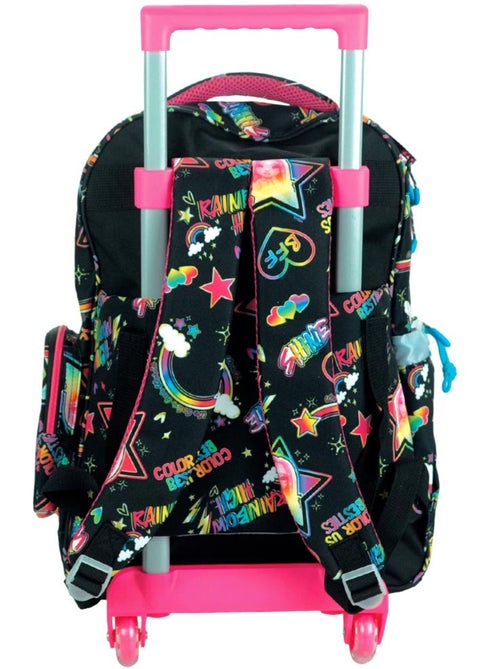 Rugzak op wieltjes kinderen 46 cm Rainbow High Besties CMP handvatten verstelbaar 4 wieltjes - Kiabi Rugzak op wieltjes kinderen 46 cm Rainbow High Besties CMP handvatten verstelbaar 4 wieltjes - Kiabi