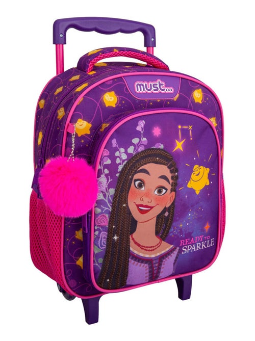 Rugzak op wieltjes kleuterschool - Disney Asha Wish - Compact - Kiabi Rugzak op wieltjes kleuterschool - Disney Asha Wish - Compact - Kiabi