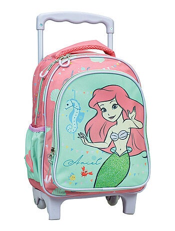 Rugzak op wieltjes kleuterschool - Licentie Disney Princess Ariel - Compact