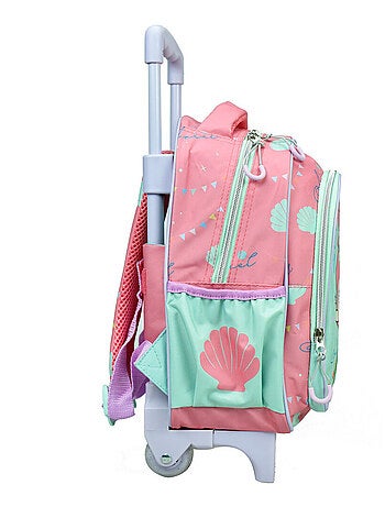 Rugzak op wieltjes kleuterschool - Licentie Disney Princess Ariel - Compact