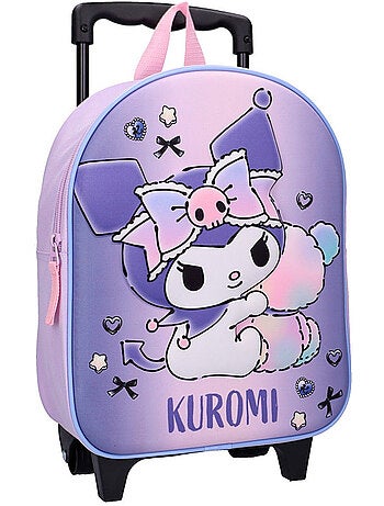 Rugzak op wieltjes – 'Kuromi' – 3D 32 cm kleuterschool