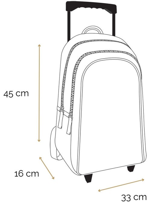 Rugzak op wieltjes – Lili Lou Kat 45 cm - Kiabi Rugzak op wieltjes – Lili Lou Kat 45 cm - Kiabi