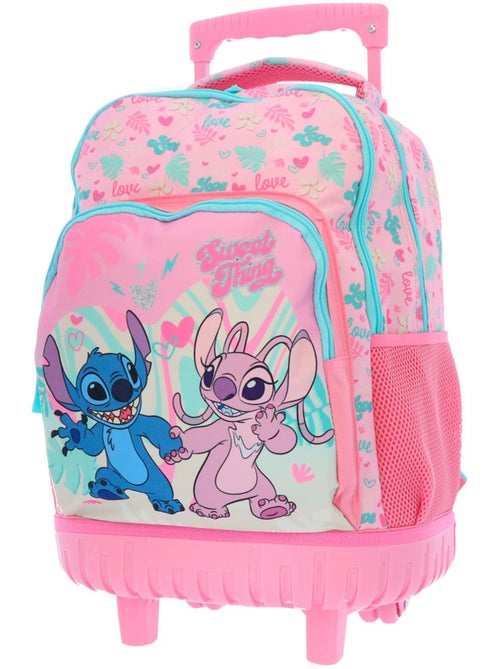 Rugzak op wieltjes Lilo & Stitch 43 cm 29 L met 2 vakken - Kiabi