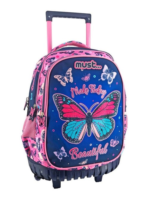 Rugzak op wieltjes Make Today Beautiful Vlinders Must 45 cm Trolley - Kiabi Rugzak op wieltjes Make Today Beautiful Vlinders Must 45 cm Trolley - Kiabi