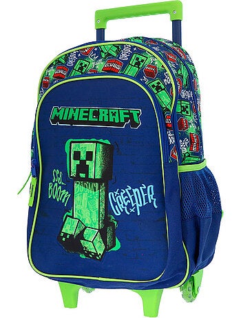 Rugzak op wieltjes Minecraft Creeper 48 cm 2 vakken Minecraft