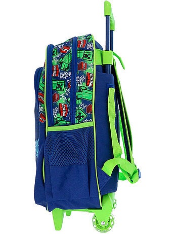 Rugzak op wieltjes Minecraft Creeper 48 cm 2 vakken Minecraft