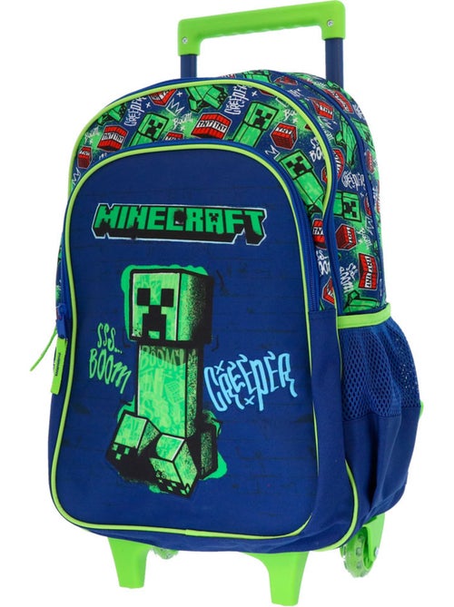 Rugzak op wieltjes Minecraft Creeper 48 cm 2 vakken Minecraft - Kiabi Rugzak op wieltjes Minecraft Creeper 48 cm 2 vakken Minecraft - Kiabi