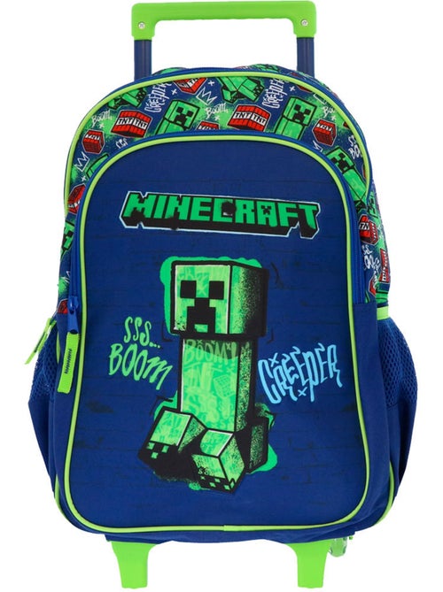 Rugzak op wieltjes Minecraft Creeper 48 cm 2 vakken Minecraft - Kiabi Rugzak op wieltjes Minecraft Creeper 48 cm 2 vakken Minecraft - Kiabi