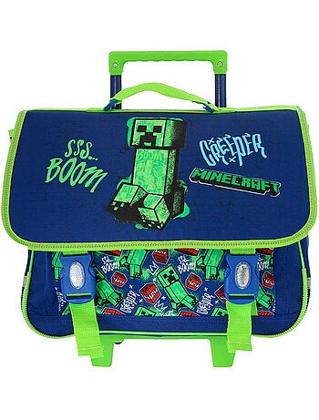 Rugzak op wieltjes Minecraft Creeper Boom 41 cm met 2 wieltjes