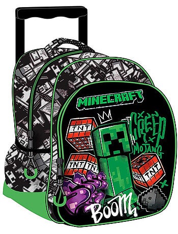Rugzak op wieltjes Minecraft Metro Art 30 cm - Trolley kleuterschool