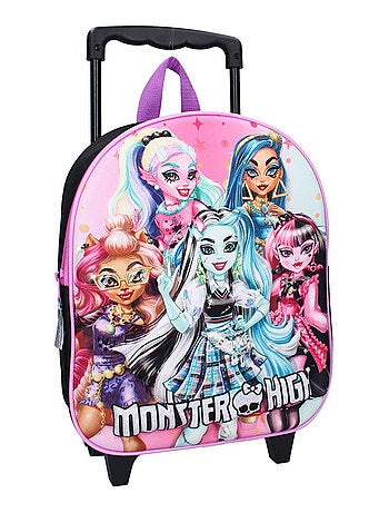 Rugzak op wieltjes Monster High The Boo Crew 3D 32 cm - Kleuterschool