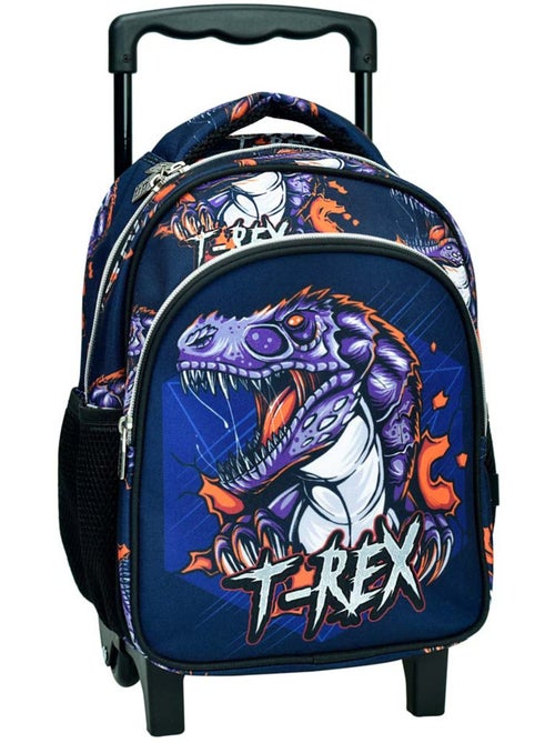 Rugzak op wieltjes motief T-Rex van stof - Kiabi Rugzak op wieltjes motief T-Rex van stof - Kiabi