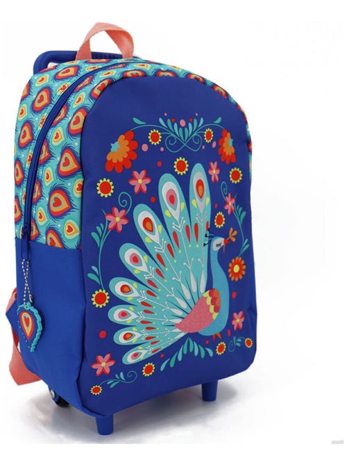 Rugzak op wieltjes Paon 34 cm Kleuterschool - Kiabi Rugzak op wieltjes Paon 34 cm Kleuterschool - Kiabi