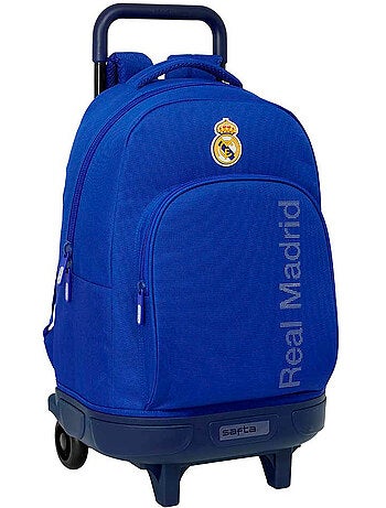 Rugzak op wieltjes Real Madrid bedrukt 45 cm telescopische handgreep 22 L