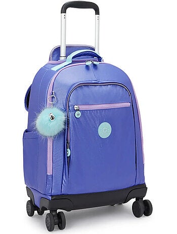 Rugzak op wieltjes roulant NEW ZEA Cosmic Metallic 4 wieltjes 360° Kipling