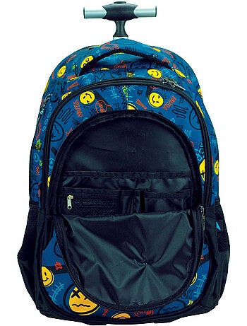 Rugzak op wieltjes – Smiley Back Me Up All Over 2 vakken – 48 cm – CMP
