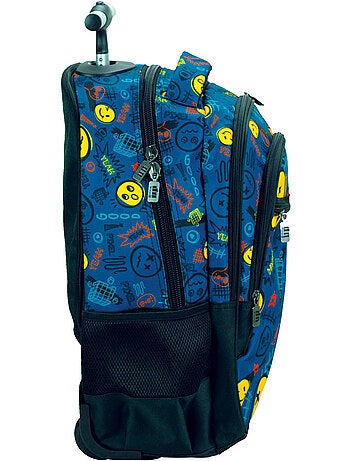 Rugzak op wieltjes – Smiley Back Me Up All Over 2 vakken – 48 cm – CMP