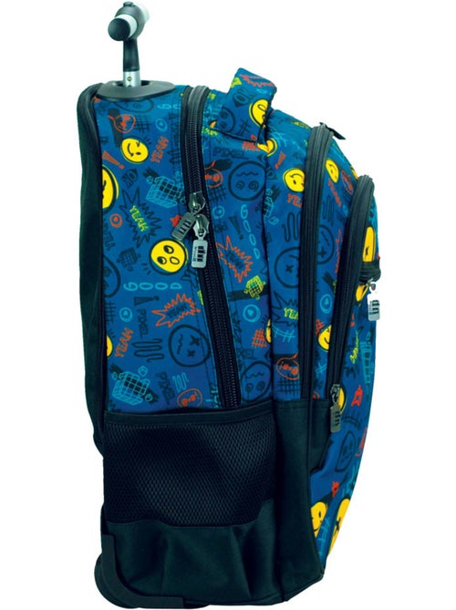 Rugzak op wieltjes – Smiley Back Me Up All Over 2 vakken – 48 cm – CMP - Kiabi