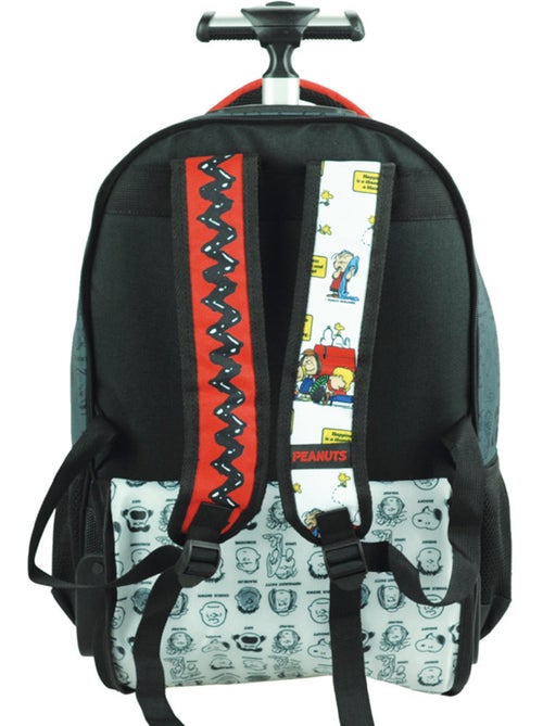 Rugzak op wieltjes 'Snoopy' – Woodstock 2 vakken – 48 cm - Kiabi