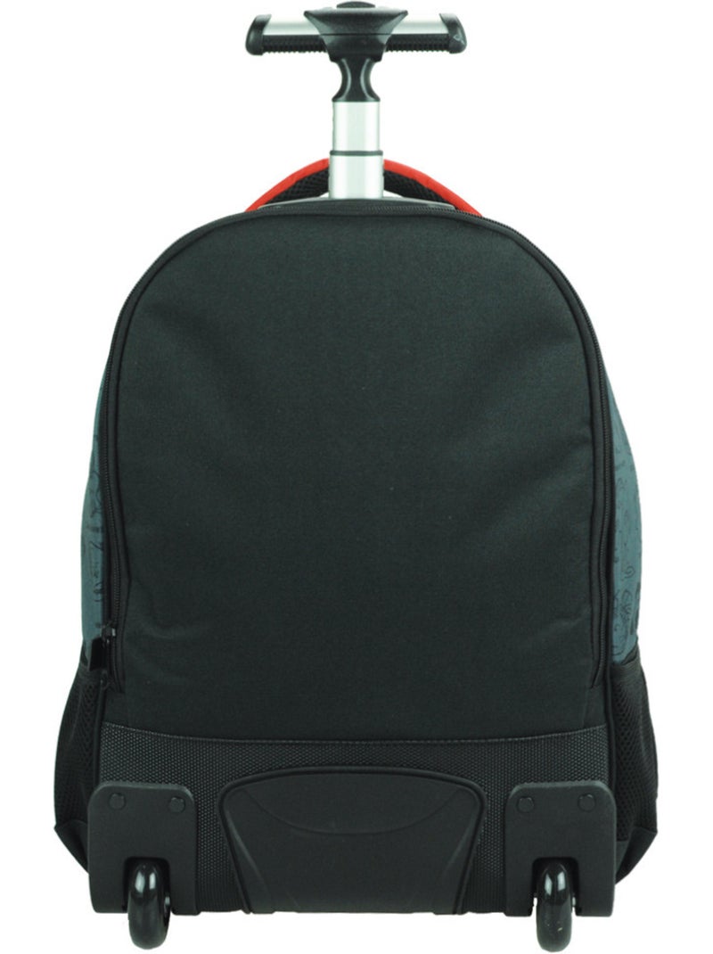 Rugzak op wieltjes 'Snoopy' – Woodstock 2 vakken – 48 cm Multicolor - Kiabi