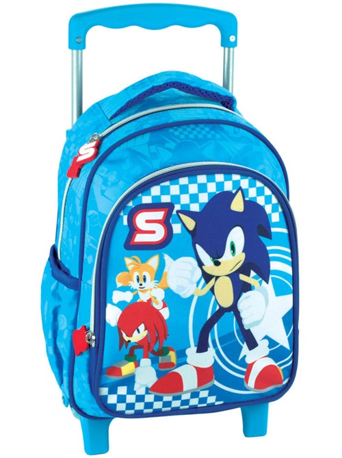 Rugzak op wieltjes 'Sonic' – Classic trolley voor kleuters – 30 cm - Kiabi