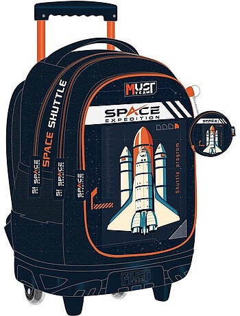 Rugzak op wieltjes Space Expedition 45 cm met 3 vakken Must