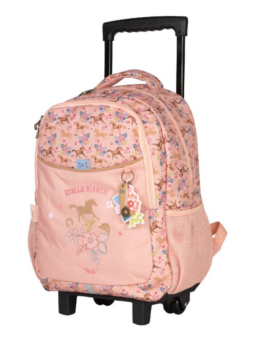 Rugzak op wieltjes STALLA BIANCA 43 cm - 2 vakken (Galop) - Kiabi Rugzak op wieltjes STALLA BIANCA 43 cm - 2 vakken (Galop) - Kiabi