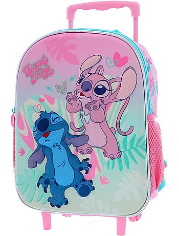 Rugzak op wieltjes stevig 3D Stitch & Angel 36 cm Lilo & Stitch