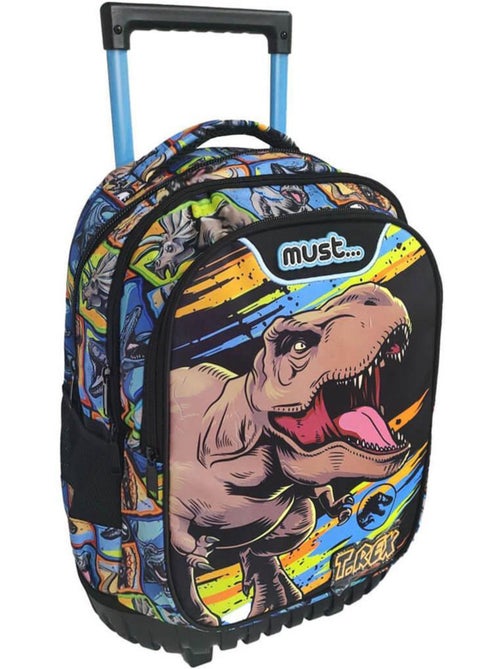 Rugzak op wieltjes T-Rex motief textiel - Kiabi Rugzak op wieltjes T-Rex motief textiel - Kiabi