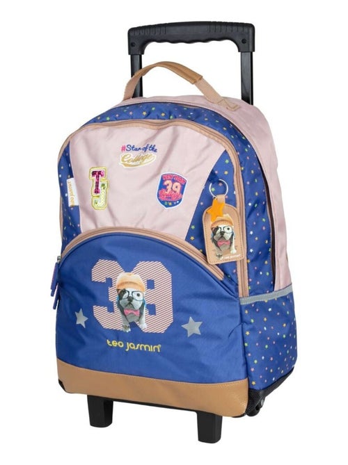 Rugzak op wieltjes Teo Jasmin 43 cm Hoogwaardig (College) - Kiabi Rugzak op wieltjes Teo Jasmin 43 cm Hoogwaardig (College) - Kiabi