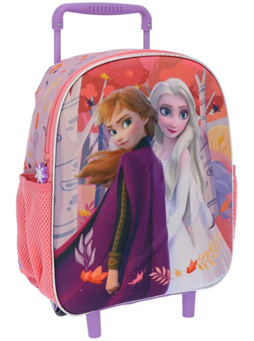 Rugzak op wieltjes voor kleuters 3D bedrukt Frozen - Kiabi