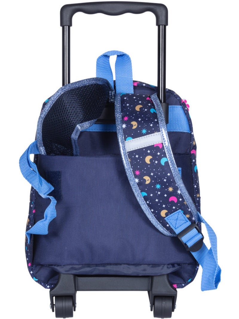 Rugzak op wieltjes voor kleuters – Compact – Chacha Marineblauw - Kiabi
