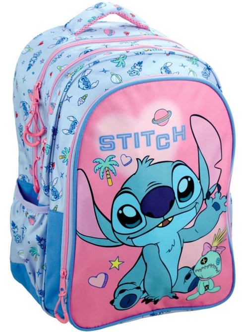 Rugzak school 2 vakken Stitch Voodoo 43 cm Lilo & Stitch - Kiabi