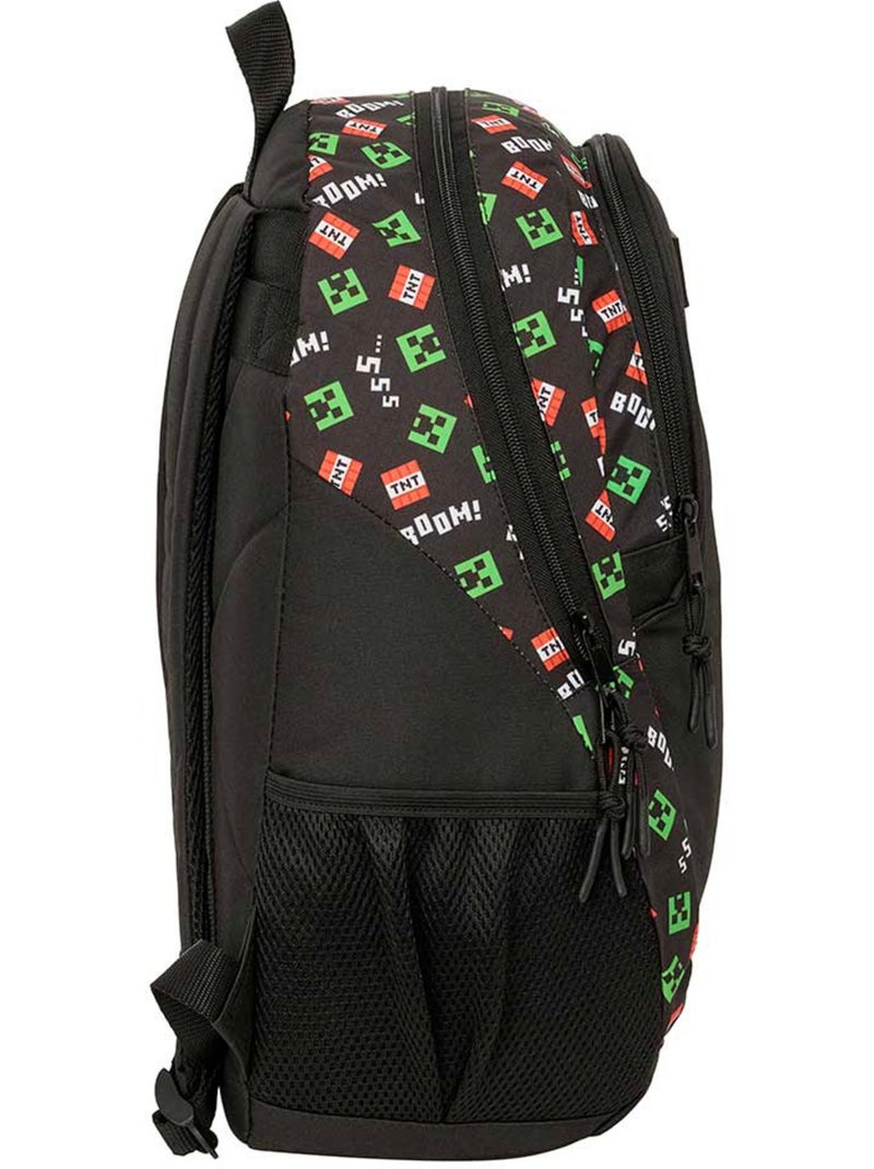 Rugzak school Minecraft Creeper TNT 44 cm polyester 23 L SAFTA Zwart - Kiabi
