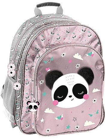 Rugzak school panda Love 2 vakken waterdicht