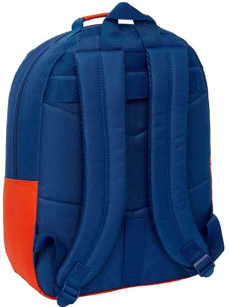 Rugzak school Super Mario 42 cm polyester 600D met ritssluiting Lichtoranje Blauw Zwart - Kiabi