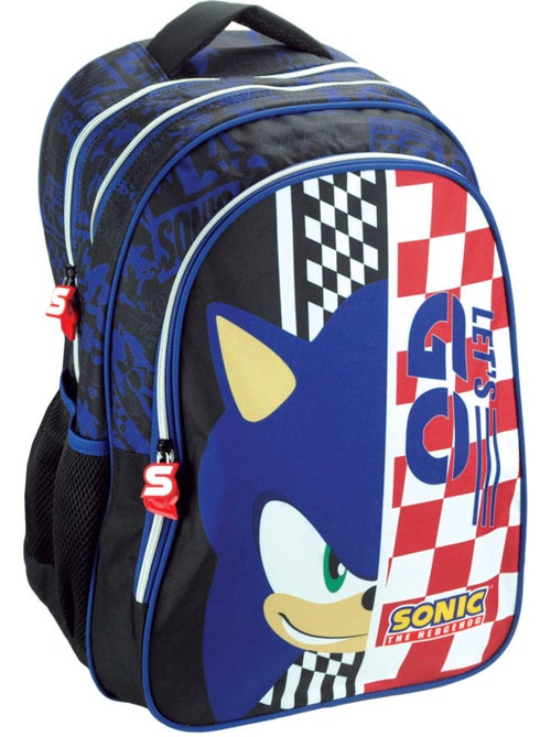 Rugzak 'Sonic' – Classic Let's Go 2 vakken – 43 cm - Kiabi