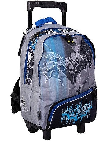 Rugzak trolley Batman van stof bedrukt 2 vakken 41 cm