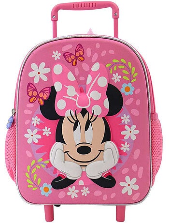 Rugzak Trolley Minnie Flowers ideaal kinderen van kleuterschool 32 cm