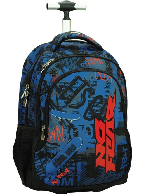 Rugzak trolley Skateboard Let's Go No Fear 48 cm - Kiabi