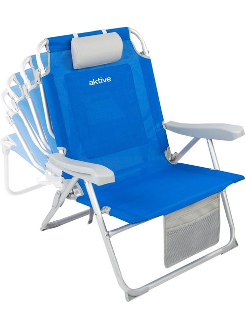 Rugzak voor strandstoel 55x66x86 cm 110 kg met kussen, tas en vak aktive - Kiabi Rugzak voor strandstoel 55x66x86 cm 110 kg met kussen, tas en vak aktive - Kiabi