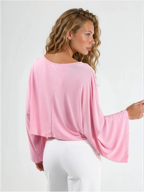 Ruimvallende blouse met boothals busem - Kiabi