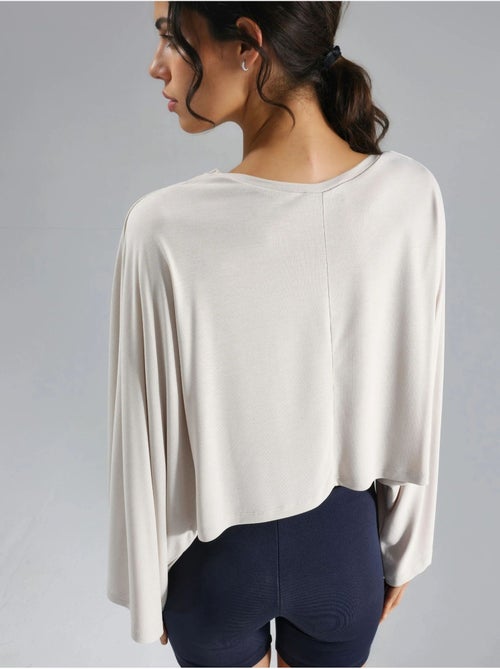Ruimvallende blouse met boothals busem - Kiabi