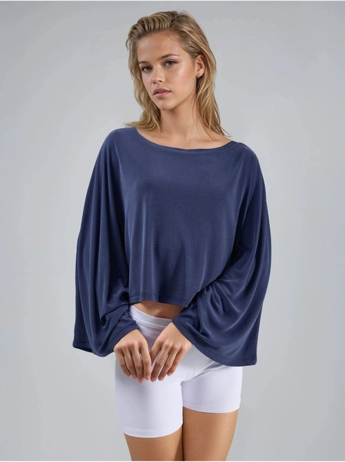 Ruimvallende blouse met boothals busem - Kiabi