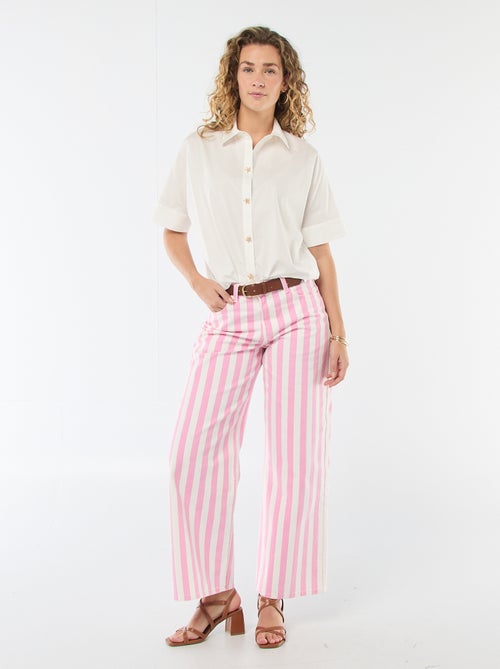 Ruimvallende blouse met knoopjes in stervorm - Kiabi