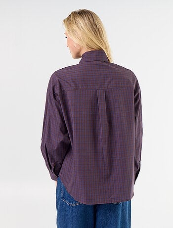 Ruimvallende blouse met lange mouwen en lavallièrekraag